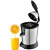 MOKEKA Spremiagrumi Elettrico Professionale 350W in Acciaio Inossidabile - 0.4L, Facile da Pulire, Senza BPA, Ideale per Spremuta di Arance e Altri Agrumi, Argento