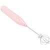 Luqeeg Agitatore Elettrico, Frullino per Uova Senza Fili Portatile, Frullatore per Alimenti da Cucina con 3 modalità di Miscelazione, Frusta per Uova in Acciaio Inossidabile per Biscotti (Rosa)