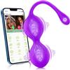 Coyoho Vibratoreper Donna Professionale Wireless Punto G Squirting Sex Toys Mini Vibratore Ovetto Vibrante Donna Telecomando a Distanza APP 9 Modo Vibratori Sexytoysys Clitoride Donna Coppia Realistici(Uva)