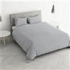 Italian Bed Linen Set Copripiumino Matrimoniale Cotone Printed colors, lavorato in Italia - Parure Copri Piumino - Sacco Piumone 250x200 cm con Patella Interna e Federe Cuscino, floyd fumo, Matrimoniale