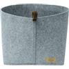 Wenko Cestino Feli L in Feltro con Applicazioni e Passante, 10,2 l, Poliestere, Grigio, 30 x 19 x 18 cm