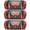 Red Heart All in One Granny Square Rad Party 3 Confezione da 250 g di filato