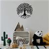 Wallity Hanah Home Elegante accessorio decorativo da parete in metallo, nero, 50 x 50 cm, 100% metallo, spessore 1,5 mm, facile da montare, perfetto per arredamento moderno