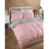 Nuit Des Rêves Set di copertine doppie trapunte (200 x 200 cm), 65% cotone, 35% poliestere, polvere e grigio, 2 federe (80 x 80 cm), lavabile in lavatrice, design elegante