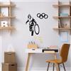 Wallity Hanah Home Elegante accessorio decorativo da parete in metallo, nero, 62 x 61 cm, 100% metallo, spessore 1,5 mm, facile da montare, perfetto per arredamento moderno