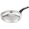 Tefal Emotion Padella 24 cm in acciaio inox, garanzia 10 anni, base spessa per una diffusione di calore omogenea, design elegante, manico robusto, induzione E3010404, argento