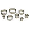Gobel - Confezione da 3 Sagome per Biscotti e Pasticceria, Diametro: 100 mm, in Acciaio Inox