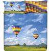 Gabel Planet Globus Completo Lenzuolo Copriletto, 100% Cotone, Piazza e Mezza, 180 x 290 cm
