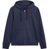 NEXT Uomini Felpa Leggera con Cappuccio e Zip 100% Cotone Blu Marino XXL