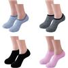 FUIPVGI 4 Paia Calzini da Pantofola per Donna Uomo, Calze da Pantofole Antiscivolo Termiche Calzini, Calzini Invernali Soffici e Antiscivolo per la Casa (4 colori)