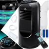 KESSER® Climatizzatore Mobile Sky Tower 4 in 1, Raffreddamento, deumidificatore, Ventilatore, 9000 BTU/h (2.600 Watt) 2,7 KW - Clima, Telecomando e Timer, modalità Notte (EEK: D), Nero