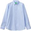 United Colors of Benetton Camicia 5XNUUQ02H, Azzurro 901, L Uomo