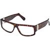 GCDS Gd5025 Prescrizione Eyewear Frame, Dark Havana, 56 Unisex-Adulto