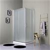 Kiamami Valentina Box doccia 80x120 ante satinate e scorrevoli con profili in alluminio | Giada