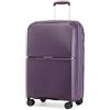 British Traveller Valigia Media 67cm Polipropilene Trolley Medio Leggero con Ruote, Viola
