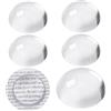 PH PandaHall 5pz Lente di Ingrandimento a Cupola 4cm Fermacarte da Scrivania Vetro, Lente di Ingrandimento a Mezza Cupola per Ufficio Accessori Da Tavolo Da Tavolo per La Lettura