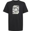 adidas Bambino Camo Box Junior Boys Tshirt, Black, 11-12 Years