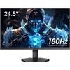 KOORUI Gaming Monitor, 24.5 Pollici Schermo PC Full HD (1920x1080) 1ms, 180Hz, V