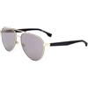 HUGO BOSS BOSS 1485/S Occhiali da sole da uomo Nero e oro