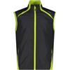 CMP Gilet Uomo Antivento da Running, 3C89577T (IT, Numero, 52, Regular, Regular, Antracite/Acido)