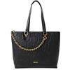 Liu Jo Jeans Borsa a spalla Adonide con logo a rilievo, catena intrecciata rimovibile e chiusura con zip. Marrone Marrone Bran 81154