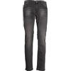 Coveri Jeans 5 Tasche in Denim Nero Elasticizzato, Nero 58