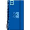 Finocam - Agenda Espir Corso 2025 2026 Settimana Vista Orizzontale Settembre 2025- Agosto 2026 (12 mesi) Blu Spagnolo