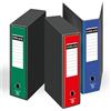 Pigna,Set 3 pezzi Raccoglitori a Leva,Formato 28,5x33,5 cm,Dorso da 8 cm,Con Custodia,UNIBLACK,3 colori assortiti (blu,rosso,verde)