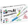 OSAMA, 4 Multi - Set Penne Colorate 4 Colori, 12 Pezzi - Penna Multicolore a Sfera, 1.0 mm, con Inchiostro Nero, Blu, Rosso e Verde, Ideale per Cartoleria e Cancelleria Scuola, Università e Ufficio