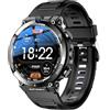 Generic Smartwatch da uomo con scheda SIM 4G con doppia fotocamera, NFC, posizionamento GPS - Smart Watch touch screen 1.39, rispondere/effettuare chiamate - Regali per gli uomini