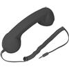 Generic Cornetta Telefonica retrò, Telefono Cellulare Multifunzionale Durevole Senza Fili Resistente alle Radiazioni, Elegante per L'Ufficio in Viaggio (Black)