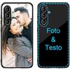 MXCUSTOM Cover Personalizzata per Samsung Galaxy S24+ / S24 Plus 5G, Custodia Personalizzate Antigraffio Vetro Temperato Antiurto Paraurti Morbido con Foto Immagine Testo Design Crea Le Tue(GHS-BK-P1)