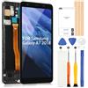 ARSSLY OLED Schermo per Samsung Galaxy A7 2018 A750 LCD Display per SM-A750F SM-A750G SM-A750C SM-A750X SM-A750N Digitizer Touch Schermo Assembly con Strumenti(Nero con Cornice)