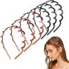 Jinsion 6 Pezzi Cerchietto Zig Zag, Plastica Zig Zag Headband, Fasce per Capelli Zig Zag Antiscivolo, Cerchietti per Capelli Donna - Adatto a Tutti i Tipi di Capelli, Lisci, Ondulati, per Donne e Uomini