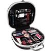GLOSS! | Valigetta Trucco Rosa per Donna| 34 pezzi: Blush, Ombretto, Rossetto, Smalto per Unghie | Valigetta Organizer | Idea Cofanetto Regalo per Donna|Regali di Natale