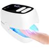 SAVILAND Laser per Pulizia delle Unghie Nero: Dispositivo Laser per Pulizia Unghie Ricaricabile Riparazione Rapida Rinforzatore 905nm Della Luce Infrarossa 470nm Della Luce Blu per Nail Salon