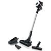 Bosch Unlimited Serie | 6 - Scopa Elettrica Ricaricabile, Aspirapolvere Multifunzione senza Fili e senza Sacco, 18V, Bianco