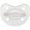 Chicco PhysioForma - Luxe Fluo Succhietto Gommotto 2-6M in Silicone Trasparente, 1 succhietto