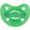 Chicco PhysioForma - Luxe Fluo Succhietto Gommotto 6-16M in Silicone Verde, 1 succhietto