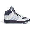 ADIDAS Hoops Mid 3.0 Gs Bianco Blu - Sneakers Bambino EUR 38 / UK 5
