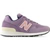 New Balance 574 Suede Mesh Viola Rosa - Sneakers Donna EUR 37 / US 6.5