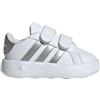 ADIDAS Grand Court 2.0 C F I Td Bianco Argento - Sneakers Bambina EUR 19
