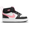 Nike Court Borough Mid 2 Td Bianco Nero Rosa - Sneakers Bambina EUR 22 / US 6C