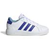 ADIDAS Grand Court 2.0 K Ps Bianco Blu - Sneakers Bambino EUR 32 / UK 13.5k