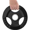 Elevens Piastre per paraurti Olympic Rubber Weight Plate Set 10/11,3 kg 5 Inserto in acciaio per barre olimpiche per allenamento della forza, sollevamento pesi e crossfit, 1 pz