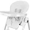 baby idea Babysanity Copri Seggiolone Pappa Universale in Morbida Spugna di Cotone Dona al Tuo Seggiolone Pappa una Sensazione di Asciutto e Fresco 100% Made in Italy (Bianco)