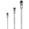 TEKTON 1/4, 3/8, 1/2 pollici Drive Flex Head Quick-Release Ratchet Set (3 Pezzi) | SRH92103