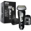 Braun Series 9 Pro 9460 cc Electric Razor, Waterproof Foil Shaver for Men, Wet & Dry Shave, with ProLift Beard Trimmer for Grooming, 5-in-1 Cleaning & Charging SmartCare Center Included, Atelier Black