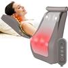 Snailax Massaggiatore Cervicale con Calore,Massaggiatore Elettrico per collo e schiena,Massaggio Shiatsu per la schiena, cuscino massaggiante per collo/schiena/spalle, regali (Beige)