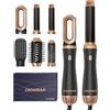 OKWRAP Hair Styler Set Airstyler 6 in 1 con spazzola rotonda ad aria calda, spazzola termica Airflow, ferro arricciacapelli automatico, volume spazzola per asciugacapelli, per lisciare, asciugare